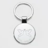 Online HappyBulle Porte-clés Marié personnalisé gravé acier rond 37 mm