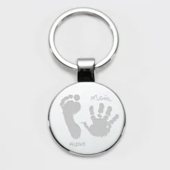 Sale HappyBulle Porte-clés personnalisé gravé acier rond 37 mm Ronde
