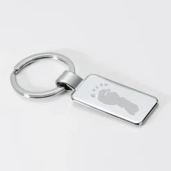 Sale HappyBulle Porte-clés personnalisé gravé acier 41x22 mm Rectangle