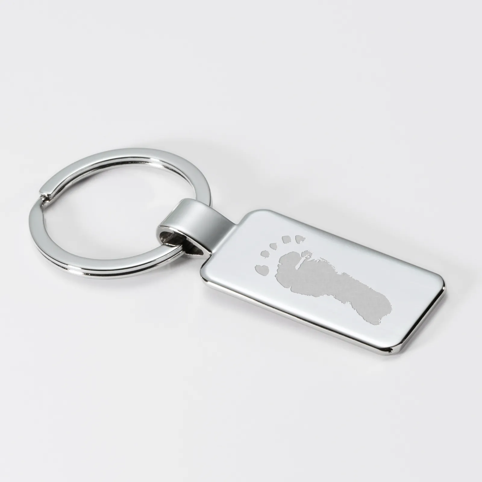 Sale HappyBulle Porte-clés personnalisé gravé acier 41x22 mm Rectangle