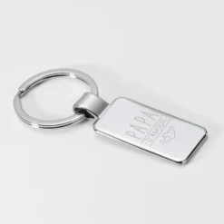 Sale HappyBulle Porte-clés personnalisé gravé acier 41x22 mm Rectangle