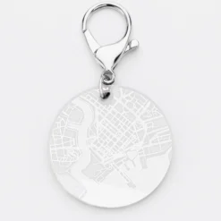 Discount HappyBulle Porte-clés personnalisé gravé médaille ronde 50 mm
