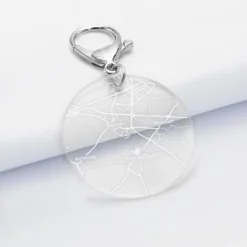 Discount HappyBulle Porte-clés personnalisé gravé médaille ronde 50 mm