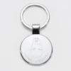 Outlet HappyBulle Porte-clés personnalisé gravé acier rond 37 mm - x Barbapapa