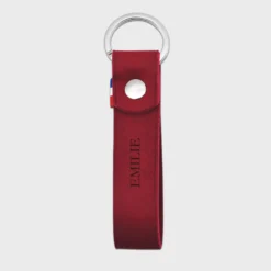 Online HappyBulle Porte-clés personnalisé gravé cuir lanière 25x100 mm