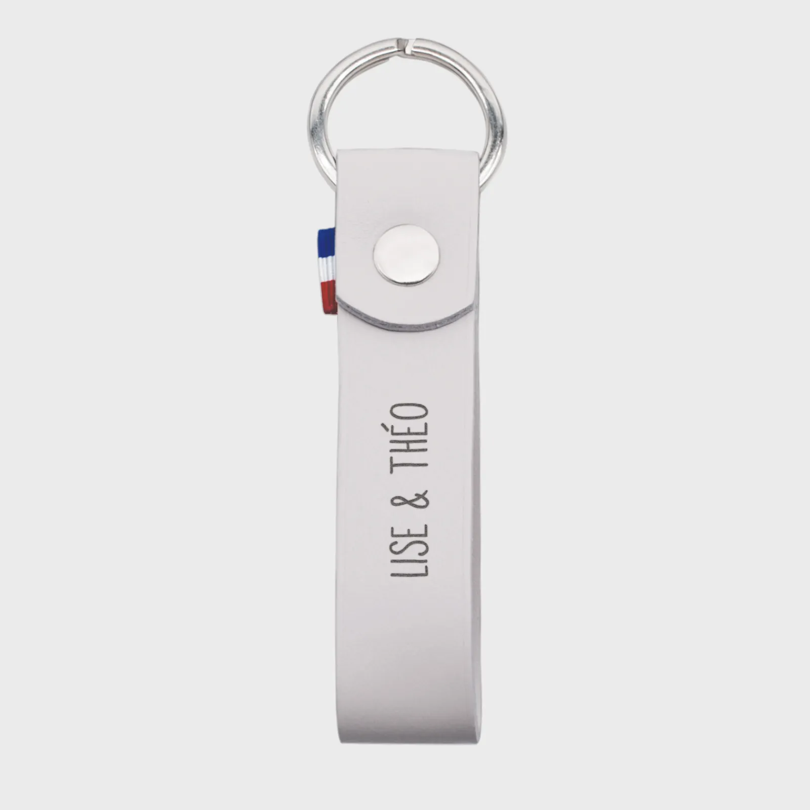 Online HappyBulle Porte-clés personnalisé gravé cuir lanière 25x100 mm