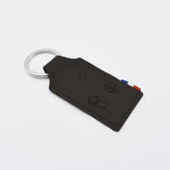 Discount HappyBulle Porte-clés personnalisé gravé cuir rectangle 40x62 mm