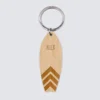 Clearance HappyBulle Porte-clés personnalisé médaille gravée bois Planche de Surf