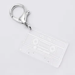 New HappyBulle Porte clés Spotify personnalisé gravé cassette rétro Acrylique