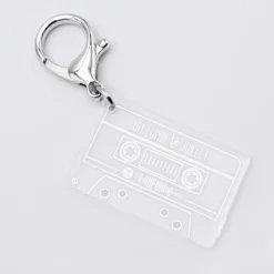 New HappyBulle Porte clés Spotify personnalisé gravé cassette rétro Acrylique