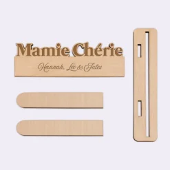 Discount HappyBulle Porte-photo personnalisé bois gravé chérie Mamie