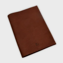 Sale HappyBulle Protège passeport personnalisé cuir couleur Fauve