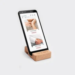 Clearance HappyBulle Support téléphone / tablette personnalisé bois gravé